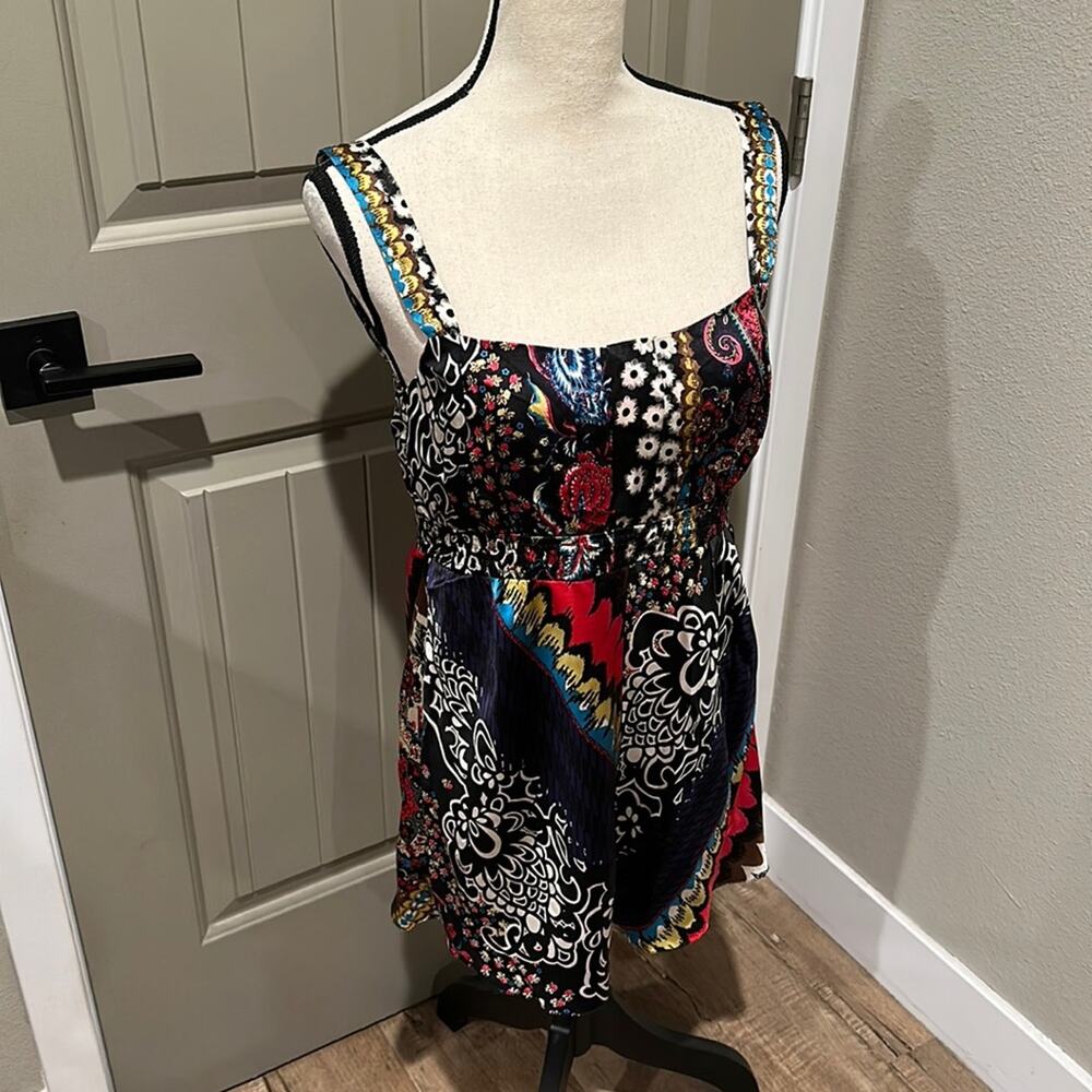 Oilily Silk Tank Mini Dress sz 36